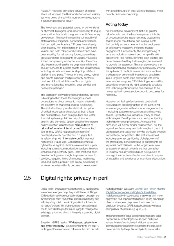 2023 | Global Risks Report - Page 42